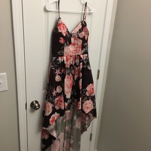 Floral High Low Dress